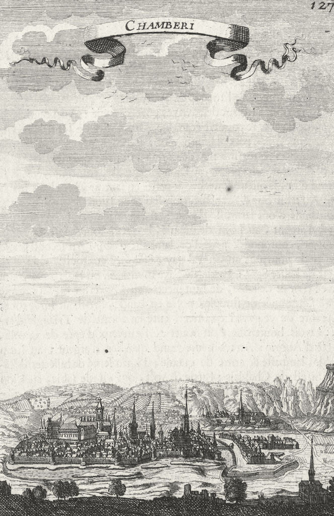 FRANCE. De L'Europe. Chambery. Mallet 1683 old antique vintage print picture